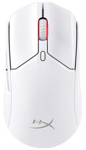 HyperX Spinfire 2 Wireless Gaming Mouse, 2.4Ghz/Bluetooth, 8000Hz Response Rate, 26000DPI, HyperX 26K Sensor, 5 Buttons, 60g, PTFE Foot Stickers, Anti-slip Stickers, Macro Command Support, White