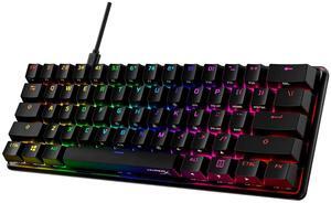 HyperX Alloy Origins 60 - Mechanical Gaming Keyboard - Ultra Compact 60% Form Factor - Tactile Aqua Switch - Double Shot PBT Keycaps - RGB LED Backlit -HyperX Aqua Tactile, Black