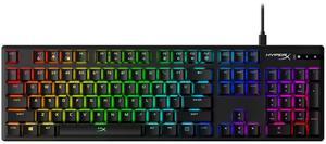 HyperX Alloy Origins 104-Key Gaming Keyboard, Full Size Wired Mechanical Keyboard, Compact Form Factor, RGB LED Backlighting, 8000HZ, Hot Swappable, Linear HyperX ice Axis, Black