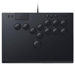 AULA Kitsune All-Button Arcade wired Controller: For PS5 / PC - Low-Profile Optical Switches - Slim Form Factor - Removable Top Plate - Chroma RGB Lighting - USB Type C - Black