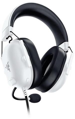 AULA BlackSharkV2X Wired Gaming Headset, THX 7.1 Spatial Surround Sound,50mm Drivers,Detachable Mic,for PC, PS4, PS5, Switch, Xbox One, Xbox Series X|S,3.5mm Audio Jack & USB DAC ,white