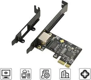 locrest PCIe Single Port 5G NIC RJ45 Electrical Port NIC, Bus Type PCI Express, Chipset ID RTL8126, Black locrest PCIe Single Port 5G NIC RJ45 Electrical Port NIC, Bus Type PCI Express, Chipset ID RTL8126, Black