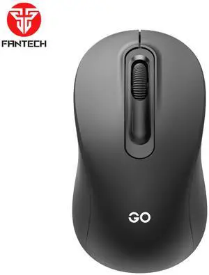 FANTECH GO W608 Black Gaming Mouse -1200DPl AdjustableResponsive Tracking, Plug and Play Connectivity, Symmetrical Grip,Energy Efficient,Ergonomic Design for PC/Computer(Black)