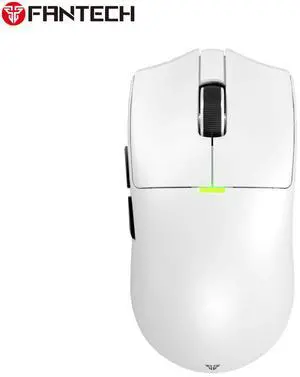 FANTECH TANTO WG13 Wireless Gaming Mouse - 26000 DPI, Tri-Mode (BT5.0/2.4G/Wired), 58g Ultra-Light, PixArt PAW3395, 44Hr Battery(White)
