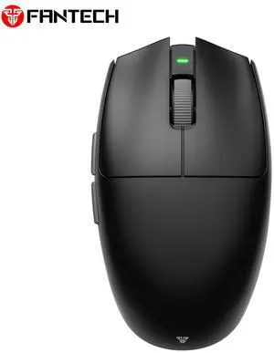 FANTECHARIA II PRO XD7V2P Black Gaming Mouse - 53g,70Hours Battery Life,Pixart 3395 Sensor,Tri- Mode Connectivity,Ultra-Grippy coating,,Ergonomic Design for PC/Computer(Black)