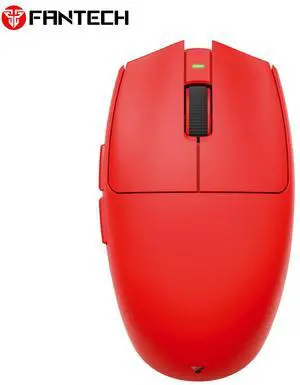 FANTECH ARIA II XD7V2 Red Gaming Mouse - 53g,70Hours Battery Life,Pixart 3395 Sensor,Tri- Mode Connectivity,Ultra-Grippy coating,,Ergonomic Design for PC/Computer(Red)