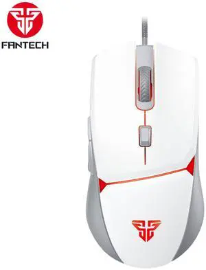 FANTECH CRYPTO VX7 White Wired Gaming Mouse,8000 DPI Adjustable, 6 Buttons,10 MILLION CLICKSFantech CRYPTO VX7 designed with 4 lighting colors, Ergonomic Design for PC/Computer (White)
