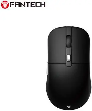 FANTECH KANATA WIRELESS S WG9S Black Gaming Mouse - 12000 DPI, Dual Mode Connectivity,Huano Blue Shell White Dots,70+Hours Battery Life,Pixart 3311 Sensor,Ergonomic Design for PC/Computer(Black)