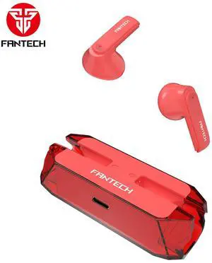 FANTECH WAVE 11V2 TW11V2 Red,Custom Tuned Driver,Touch Control,Low Latency,Imperceptible Delay,Crystal Clear calls,Any Time&Any Where,Red