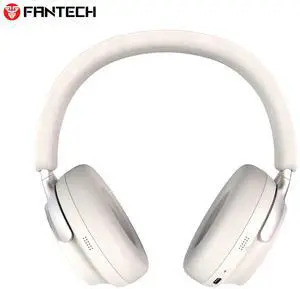 FANTECH GO FLOW WH07A White ANC Wireless Headset,AI Noise Reduction35Hours Playback Time,Active Noise Cancelling,Dual-Mode Connection,Lightweight Design,Multi-Device Connection,BT/3.5mm TRS ,White