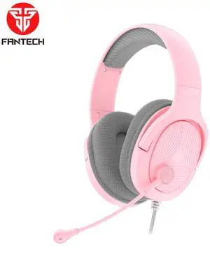 FANTECH TRINITY MH88 Pink Multi Platform Gaming Headset,Adjustable Earcup Angle,Noise Caneling Microphone,Adjustable Steel Headband,Foldable Microphone,3.5mm TRRS Jack,Pink
