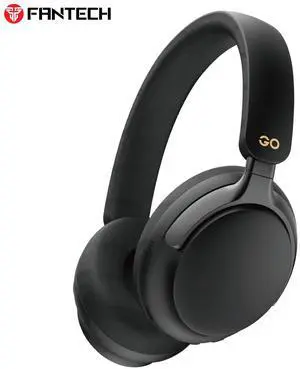 FANTECH GO FLOW WH07A Black ANC Wireless Headset,AI Noise Reduction,35Hours Playback Time,Active Noise Cancelling,Dual-Mode Connection,Lightweight Design,Multi-Device Connection,BT/3.5mm TRS ,Black