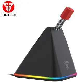 FANTECH MBR01 Mouse Bungee ,9 step adjustable,110mm-150mm with OLED Screen, RBG Control,Extreme Stability and - Rubber Clip Compatible,black