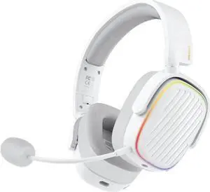 FANTECH HARMONY WHG02 wireless bluetooth headphones with tri mode connection,4OMM DRVERS FOR CEAR AUDO,White