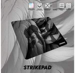 Fantech STRIKEPAD MST491,Holographic Design, Herringbone Rubber Base, Liquid Resistant Surface (49cm × 42cm), Black