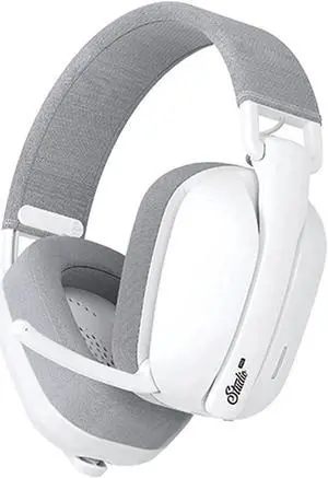 FANTECH Studio PRO Whg03p Gaming Headphones, Wired & Wireless Bt5.3 Headset, 7.1 Surround Sound,Quad Mode connectivity, White