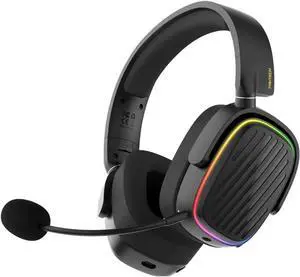 FANTECH HARMONY WHG02 wireless bluetooth headphones, with tri mode connection, 4OMM DRVERS FOR CEAR AUDO, Black