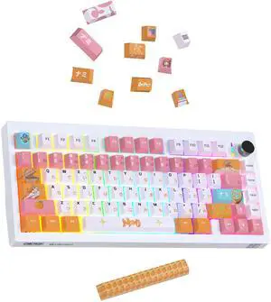 FANTECH ACK03 Gaming Keycaps Set, One Piece Edition, 134key, Cherry Profile-Pet Double Shot,Dual-Shot Pbt Keycaps,Nami FANTECH ACK03 Gaming Keycaps Set, One Piece Edition, 134key, Cherry Profile-Pet Double Shot,Dual-Shot Pbt Keycaps,Nami