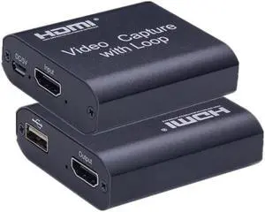 Video Capture Card USB HDMI 1080P 2.0 Video Capture Device for Game Streaming Live Stream Broadcast