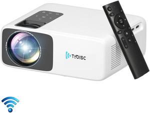 TROISC Home Theater Projector WiFi 1080P FULL HD 8000 Lumens Portable HDMI USB Screen MIrroring  Zoom Bluetooth