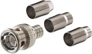 GEM by Triplett BNC Crimp On Connector, Male, 75 Ohm, 10 Pack