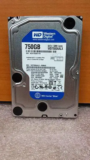 WD7500AALX Western Digital 750GB 7.2K RPM 6Gb/s 3.5" SATA HDD Hard Drive