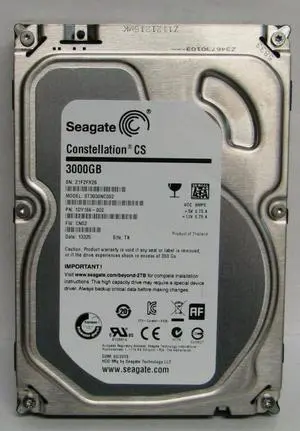 Seagate Constellation CS ST3000NC002 3TB 7200 RPM 64MB Cache SATA 6.0Gb/s 3.5" Enterprise Internal Hard Drive Bare Drive