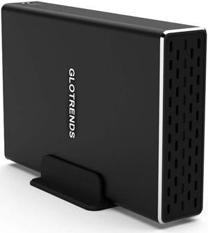GLOTRENDS USB C RAID Enclosure for 2 Bay 2.5 inch SATA Hard Drive