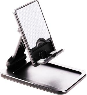GLOTRENDS Cell Phone Stand Fully Foldable Angle Adjustable Phone Holder Stand for Desk, Compatiable with Smartphones/iPhone/iPad/Tablets/Kindle