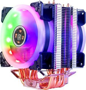 GLOTRENDS CPU Cooler for 12th Gen Intel CPU LGA1700 Socket, 6 Heat Pipes, TDP 240W, 4 PIN 120mm PWM Fan, Compatible with LGA 1200/1156/1155/1151/1150/775 Socket