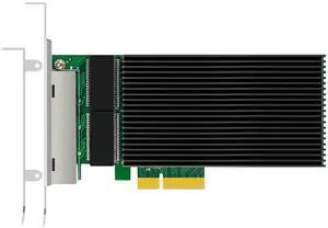 GLOTRENDS ST7419 4-Port 2.5G RJ45 Ethernet Network Card with Intel 1226 Controller, PCIE 3.0 X4 Interface, Support Windows 11/10/Windows Server/Linux/ESX/VMware ESXi(Not Support Mac OS)