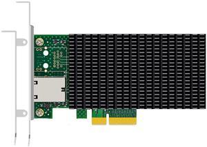 GLOTRENDS ST7381 1-Port 10G RJ45 Ethernet Network Card with Intel X550 Controller, PCIE 3.0 X4 Interface, Support Windows 11/10/Windows Server/Linux/ESX/VMware ESXi(Not Support Mac OS)