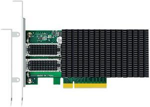 GLOTRENDS ST7369 2-Port 25Gb SFP28 Server Network Card with Mellanox ConnectX-4 Controller, PCIe 3.0 X8 Interface, Support RDMA (RoCE v2), Not Infiniband