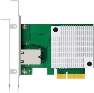 GLOTRENDS ST7443 10Gb RJ45 Ethernet Network Card with Marvell AQC113 Controller, PCIE 4.0 X1/3.0 X4 Interface, Support Mac OS/Windows/Linux/ESX