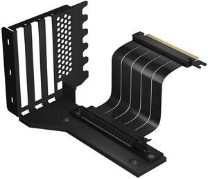 GLOTRENDS 150mm Vertical GPU Holder Bracket with PCIE 4.0 X16  Riser Cable for PC Cases with 7 Open PCIe Slots
