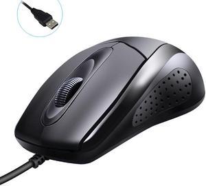 USB2.0 Plug Classic Wired Mouse 1200 DPI Adjustable Ergonomic Design Mice For Office And Game