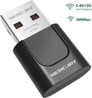 MERCURY 650M 11AC 2.4Ghz/5Ghz Wi-Fi Dual-Band Wireless USB Network Card Mini Wireless Adapters for Windows XP/7/8/10(64/32bit)