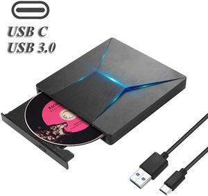 Colorful Type C USB 3.0 External DVD/CD/VCD Burner RW Drive Player Optical Drive for Mac/PC/Apple Laptop/OS/Window