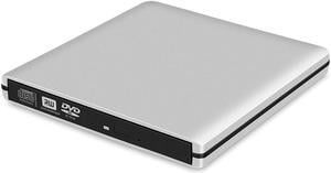 Slight USB 3.0 Portable External DVD-RW/CD-RW Burner Writer Rewriter Optical Disc Drive CD DVD ROM Player Support Win Mac OS