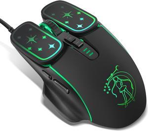 RGB 7200DPI Game Optical Mouse USB Wired Mice for Windows macOS Android