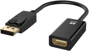 DisplayPort to HDMI 4K@60K Gold-Plated DP Display Port to HDMI Adapter Male to Female Compatible DP to HDMI M/F Convertor