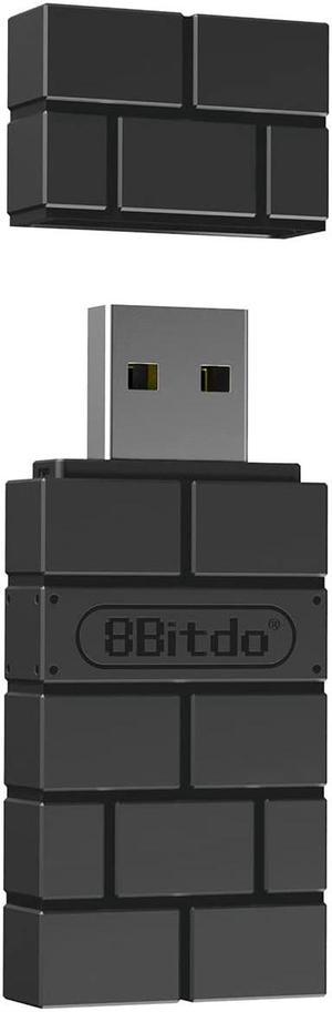 8Bitdo Wireless USB Adapter 2 for Switch, Windows, Mac & Raspberry Pi Compatible with Xbox Series X & S Controller, Xbox One Bluetooth Controller, Switch Pro and PS5 Controller