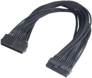 12 Inches ATX 24 Pin Motherboard Cable ATX to Motherboard Extension Cable Extend ATX 24-Pin Power Supply Cable