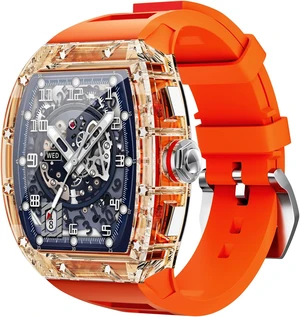 Smartwatch NFC Bluetooth Call Blood Heart Rate Blood Pressure Monitoring Fitness Activity Tracker Sports Mode Smart Watch Orange Smartwatch NFC Bluetooth Call Blood Heart Rate Blood Pressure Monitoring Fitness Activity Tracker Sports Mode Smart Watch Orange