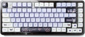 146 Keys Sanrio Kuromi Key Cap Xda Height Cute PBT Pentahedron Thermal Sublimation Keyboard Caps DIY Fits Most Mechanical Keyboards 68 61 84 87 Keyboard Accessory