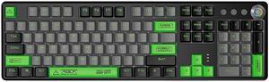 108 keys Wired Mechanical Keyboard RGB Gaming Keyboard Gamer E-Sports Accessory Magnetic Suction Upper Cover for Computer Pc Blue Switch Green