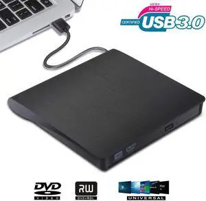 External DVD Drive USB 3.0 Portable CD DVD RW Drive Writer Burner Optical Player Compatible For Windows 10 Laptop Desktop iMac