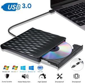 USB 3.0 DVD Drive External CD/DVD RW Burner Writer Plug & Play CD ROM Player for Laptop Computer PC Macbook
