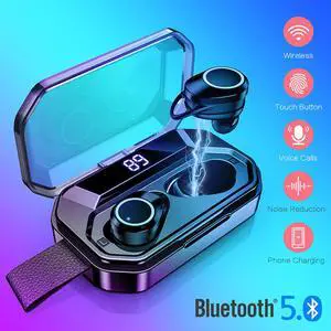 TWS Blutooth V5.0 Earphone Wireless Mini Earbuds Stereo Sport Headset Headphone audifonos para celular Elair LED Dispay nanopods