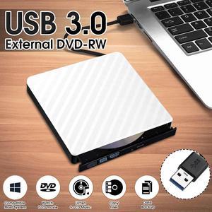 External USB 3.0 DVD RW CD Writer Slim Carbon Grain Drive Burner Reader Player For PC Laptop Optical Drive